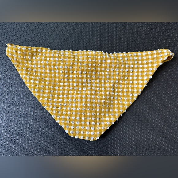 NWT Vitamin A Gingham Marigold medium coverage bottom Size L/10 - Picture 4 of 6